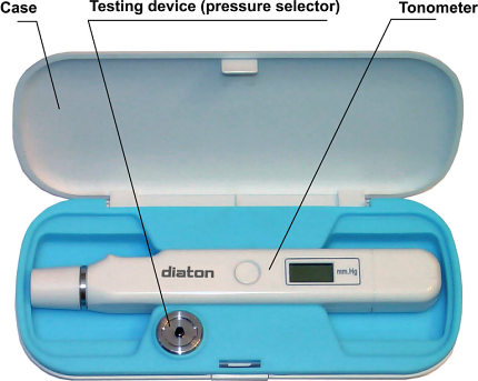 Figure 2 - the appearance of the tonometer in the case