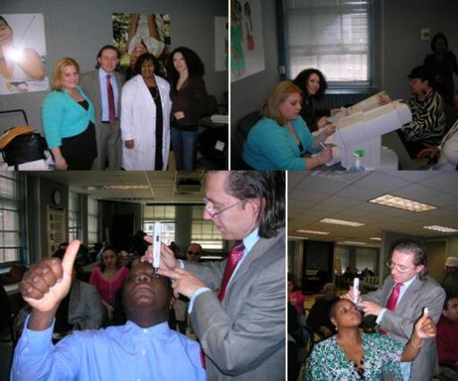 Diaton Tonometer used for glaucoma screening event for glaucoma awareness month