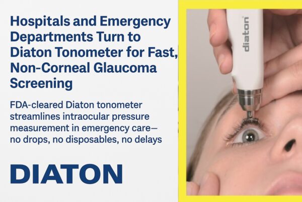 Diaton tonometer Hospital Emergency Department Best Tonometer