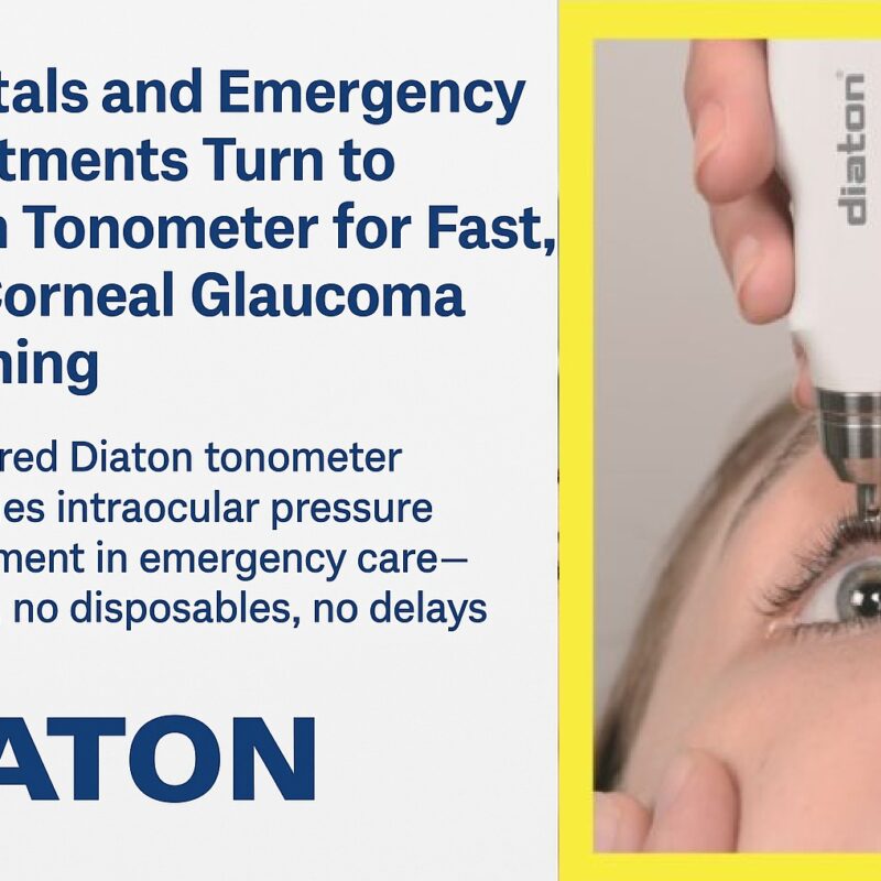 Diaton tonometer Hospital Emergency Department Best Tonometer