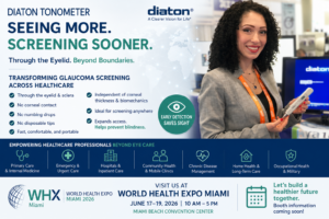 Diaton Tonometer at World Health Expo