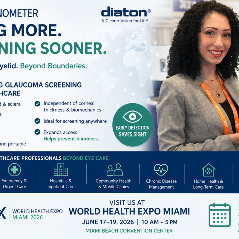 Diaton Tonometer at World Health Expo